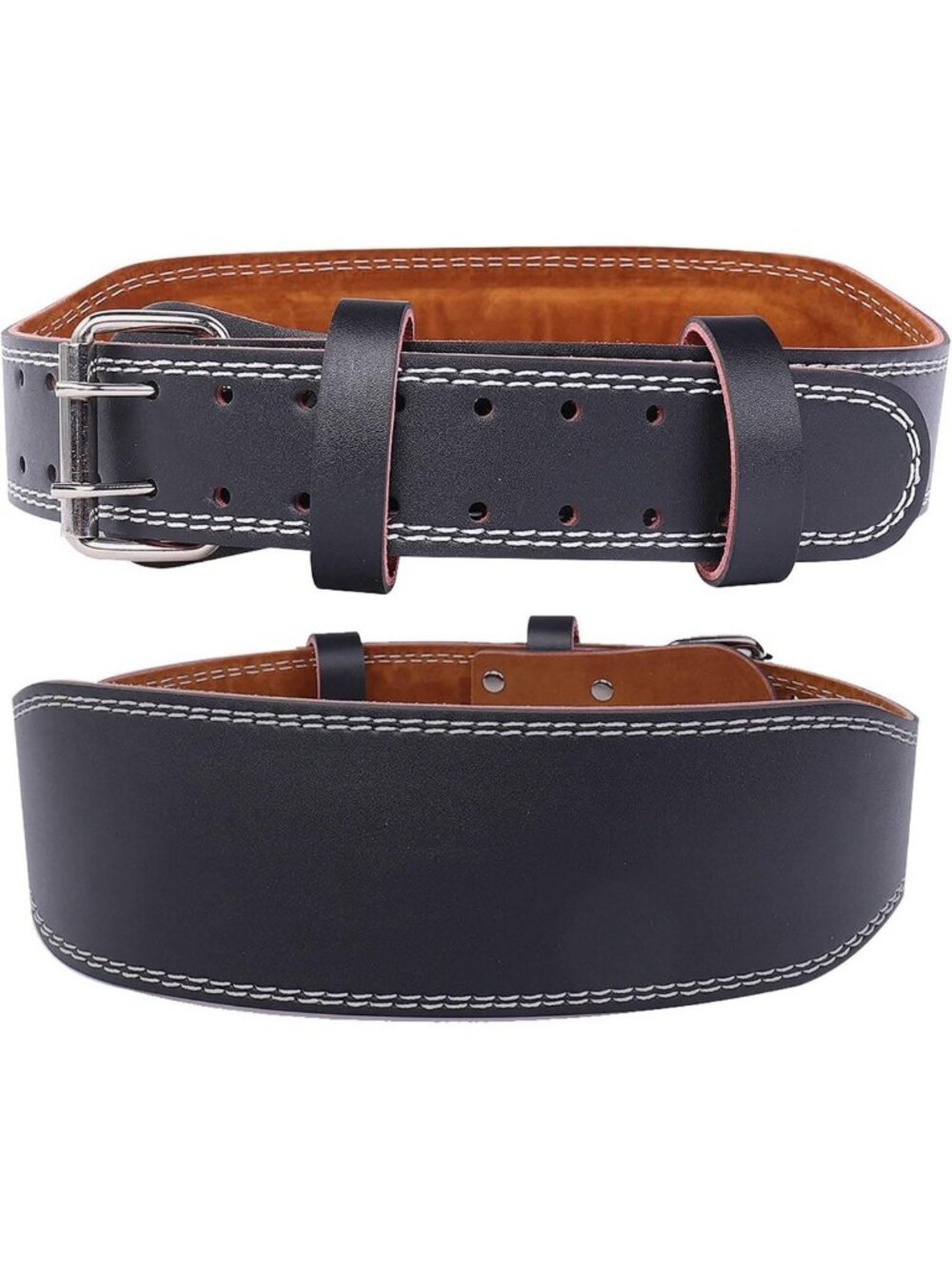 Lumbar Support Weight Lifting Belt for Strength Training & Home Gym Fitness